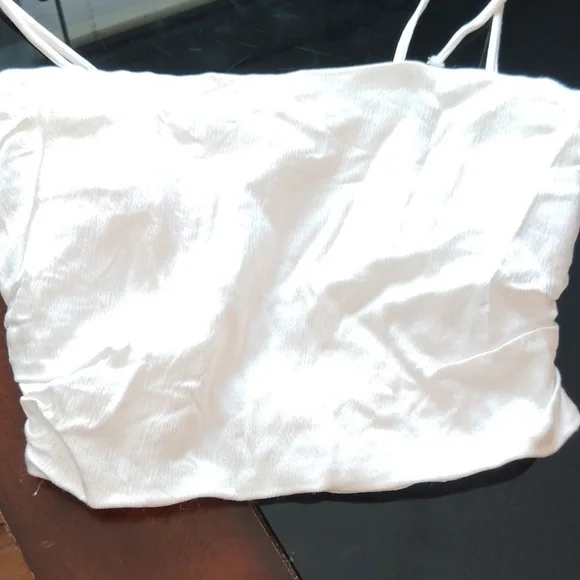 Zara Crop Top Tie Straps Size Small - Picture 13 of 14